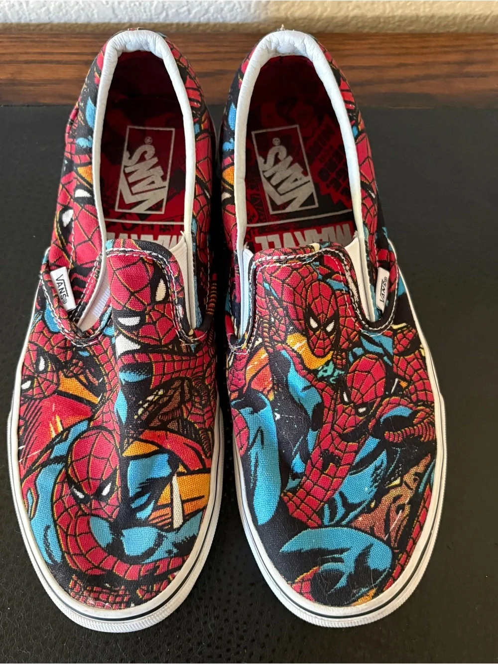 Vans X Marvel The Amazing Spider-Man Slip On Loafer Men Size 8